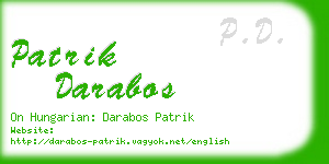 patrik darabos business card